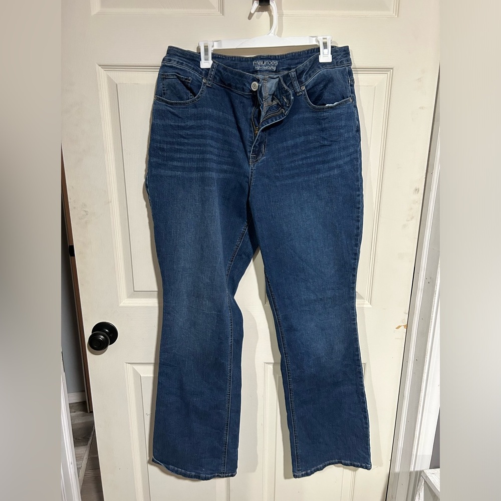 Women’s high rise curvy boot Maurice’s Jean 16W long
